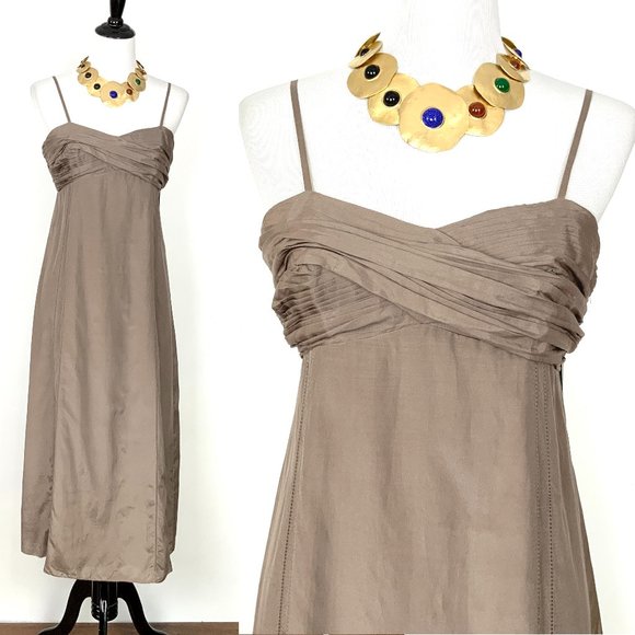 Stella & Jamie Dresses & Skirts - New Stella & Jamie Babydoll Silk/Cotton Blend Maxi Dress Sz M - L